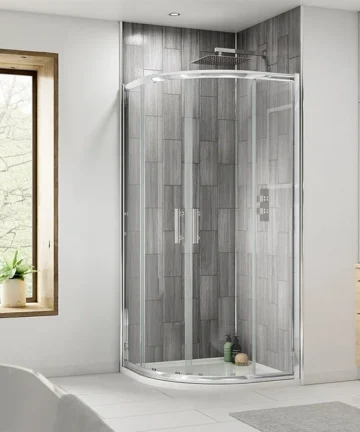 Quadrant Shower Enclosure inc. Tray 1000x1000mm