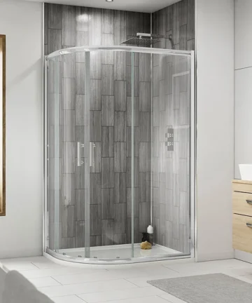 LH Offset Quadrant Shower Enclosure inc. Tray 1200 x 800mm