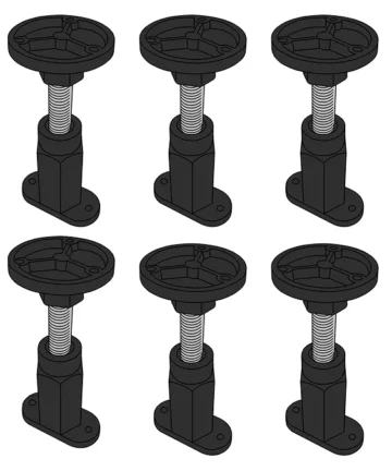 Pack of 6 Legs for Easy Plumb Shower Tray Panel