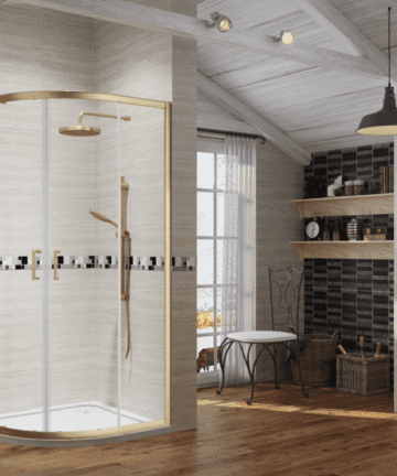 Quadrants 6mm Brushed Brass ICON 1000mm
