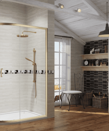 Offset Quadrants 6mm Brushed Brass ICON 1200mm x 800mm