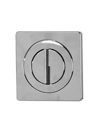 Chrome Dual Flush Push Button Plate