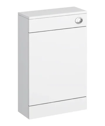 Sienna High Gloss White WC Unit with Concealed Cistern W500 x D300mm